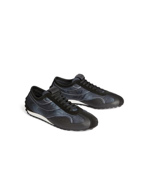 Balmain Black Racing Low Trainers for men