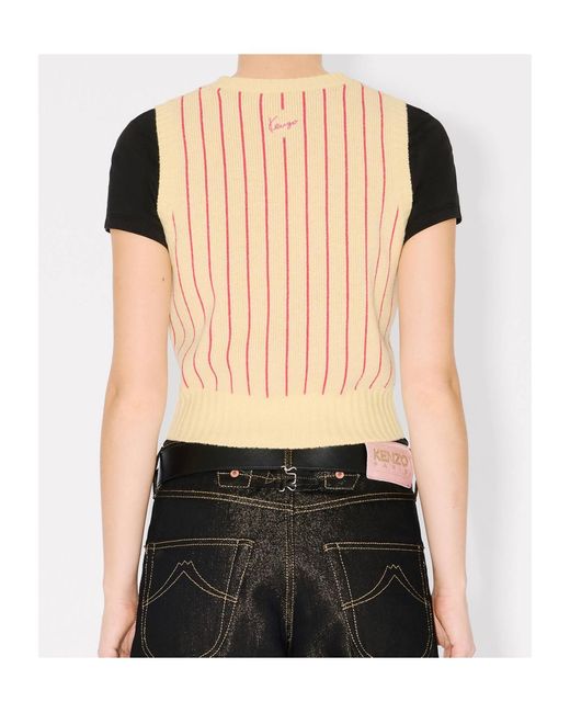 KENZO Pink Trompe L'Œil' Vest