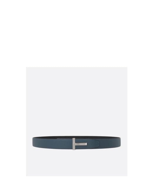Tom Ford White Leather Belt for men