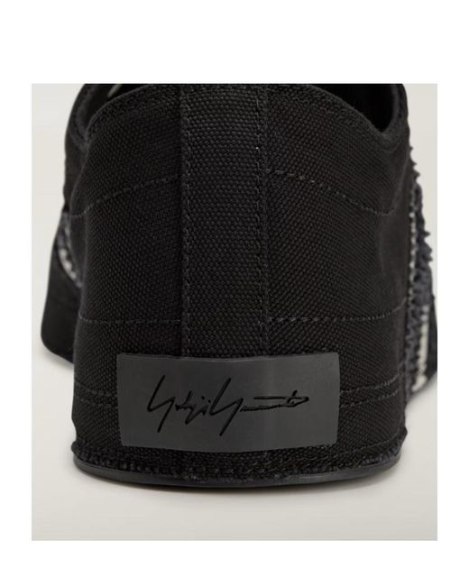 Y-3 Black X Adidas Nissa Lo Stripe-Detail Sneakers for men