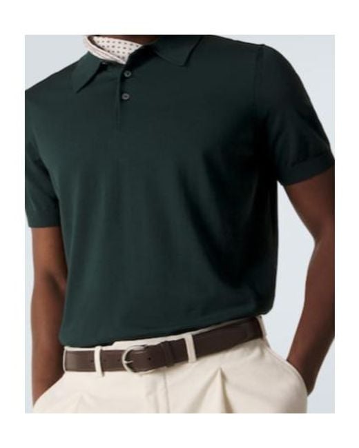 Dunhill Green Polo Shirt for men