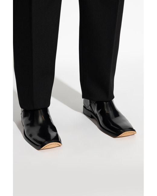 Bottega Veneta Black Chelsea Boots for men