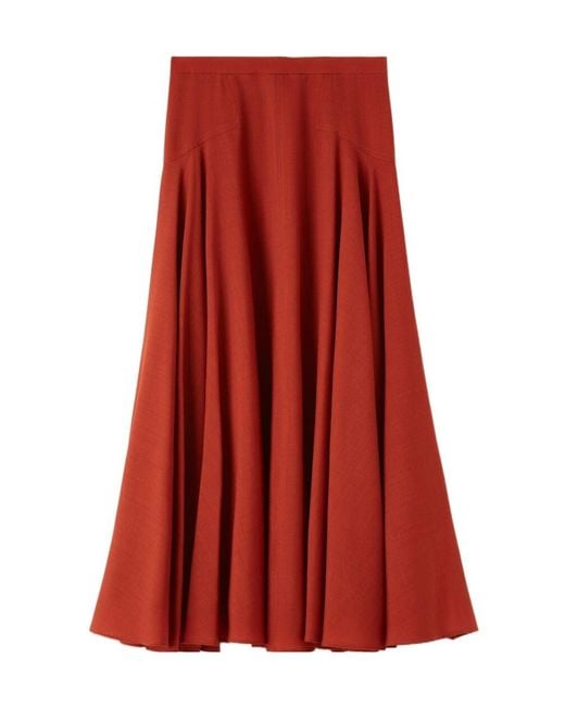 Loro Piana Red Flavia Skirt