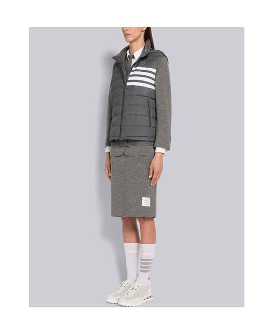 Thom Browne White Tech Runner Shearling Sneakers