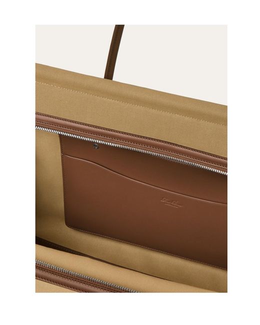 Loro Piana Metallic Loom Weekender Bag L42 for men