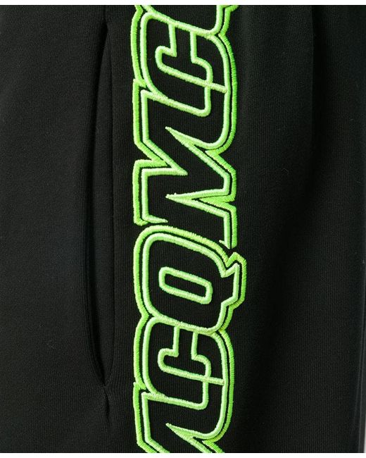 McQ Alexander McQueen Black Logo Ribbon Sweatpants for men