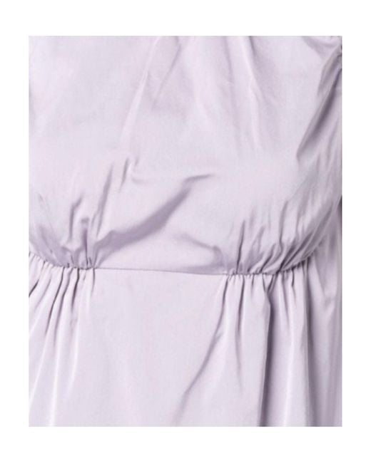Sportmax Purple V-Back Shift Dress