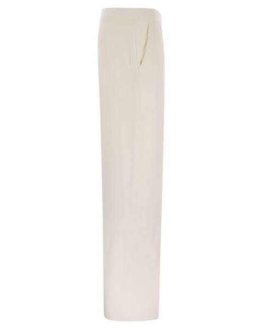 Max Mara White Arno Straight-Leg Pants
