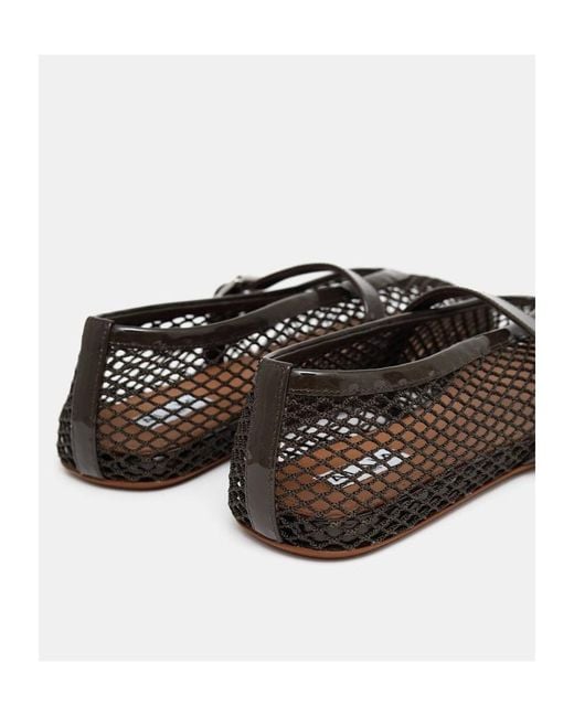 Alaïa Black Mesh Ballet Flats