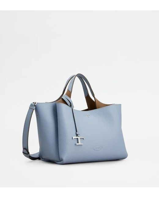 Tod's Blue Logo-Detailed Tote Bag
