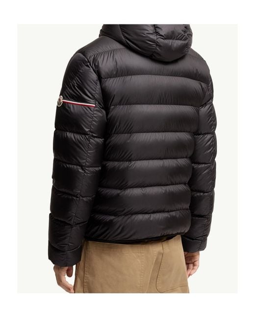 Moncler Black Ravenlock Hooded Short Down Jacket for men