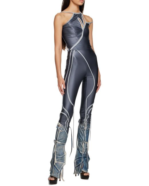 OTTOLINGER Blue Cut-Out Vest Top