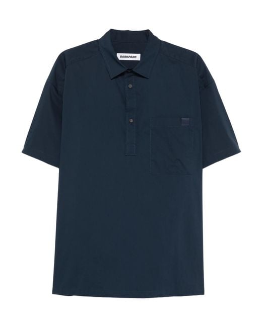 DARKPARK Blue Chest-Pocket Shirt for men