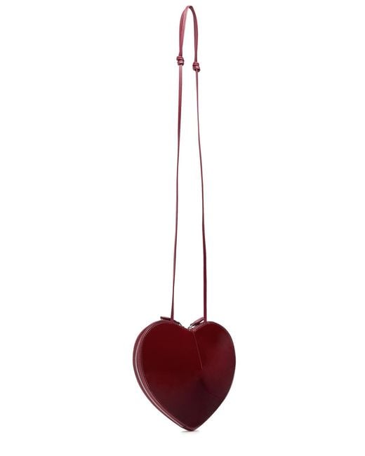 Alaïa Red Le Coeur Patent Leather Cross-Body Bag