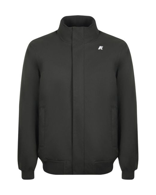 K-Way Gray Padded Hooded Jacket for men