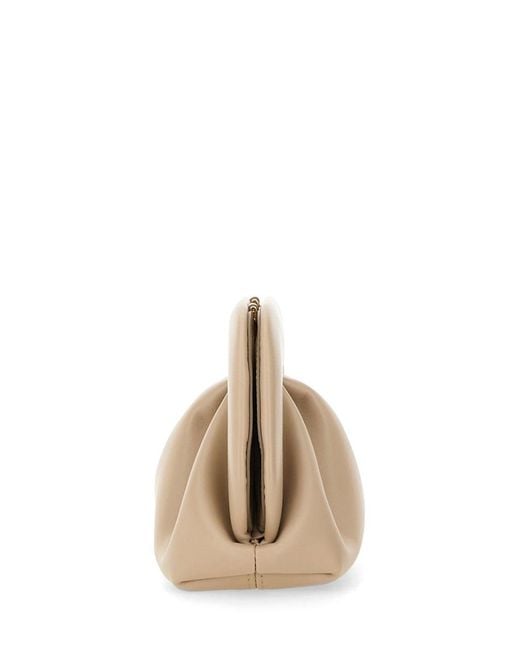 THEMOIRÈ Natural Gea Gathered Clutch Bag