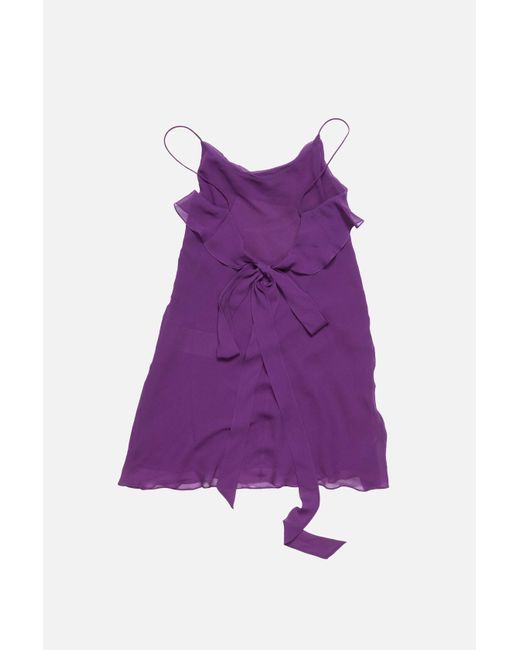 Acne Purple Silk Dress