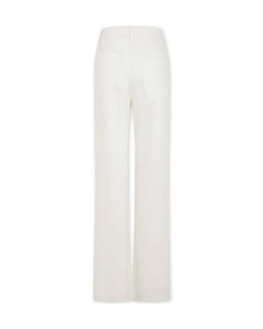 Rabanne White Paillette-Embellished Flared Denim Jeans