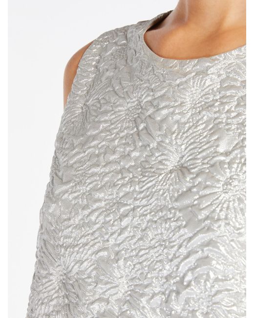 Max Mara White Jacquard Crew-Neck Top