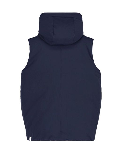 Jil Sander Blue Zip-Up Gilet for men