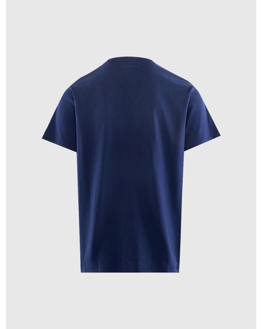 ERL Blue Short-Sleeved T-Shirt for men