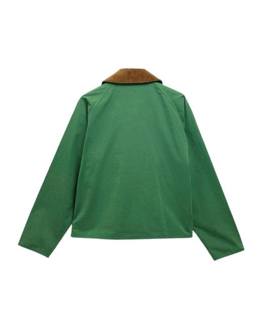 Barbour Green Spey Oversized Jacket for men