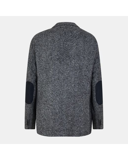 Boss Gray Single-Breasted Blazer for men
