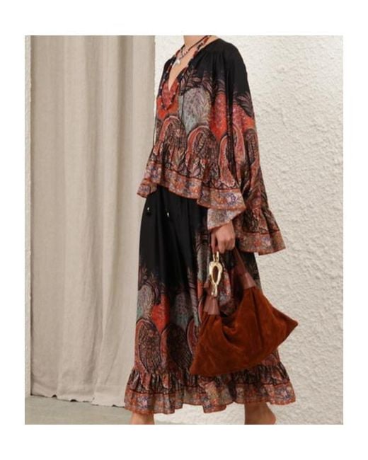 Zimmermann Multicolor Rhiannon Ruffle Billow Blouse