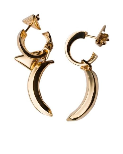 Prada Metallic Eternal Pop Charms Earrings