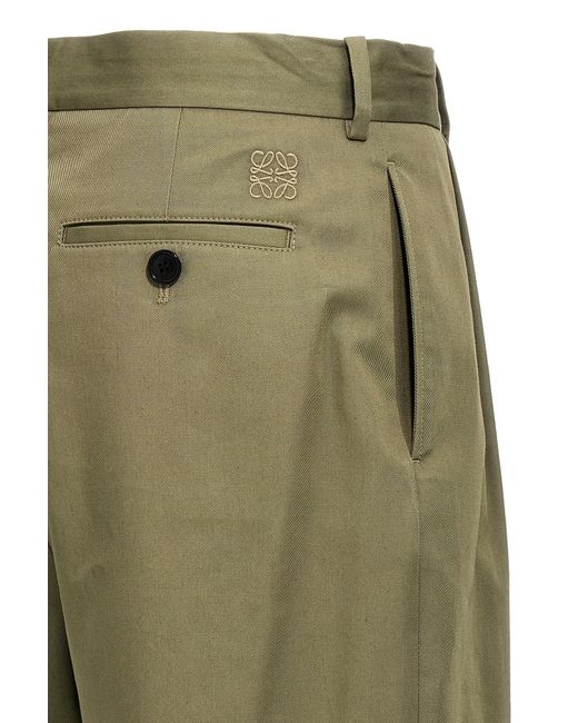 Loewe Green Pleated Trousers for men