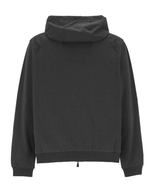 Herno Black Hooded Jacket for men
