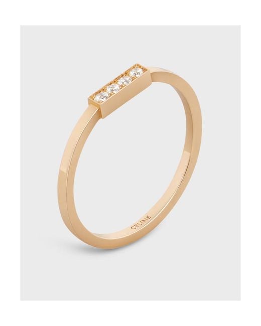 Céline Metallic Line Ring