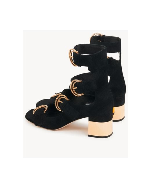 Chloé Black Chloé Alizè Heeled Sandals
