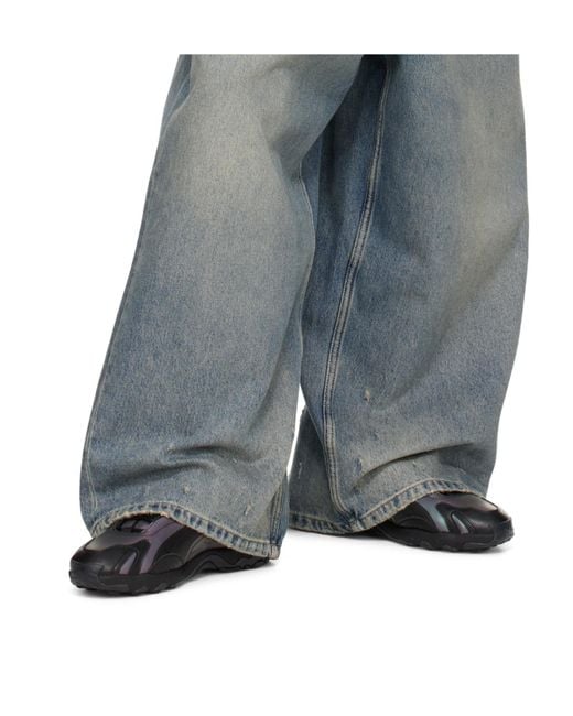 PUMA Black Lace-Up Sneakers for men