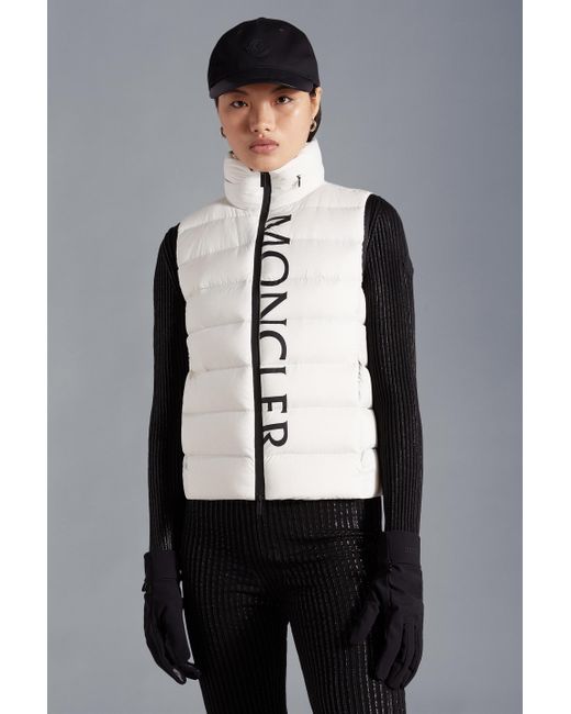 Moncler Gray Cenis High-Neck Down Vest