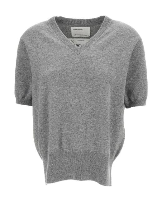 Extreme Cashmere Gray V-Neck Sweater