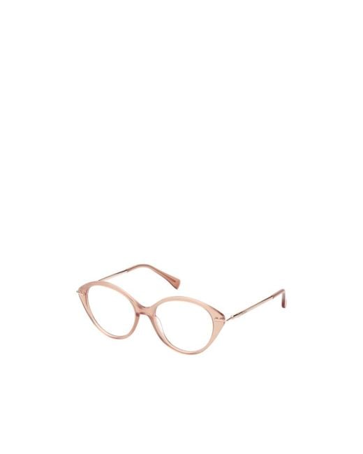 Max Mara White Cat-Eye Frame Glasses