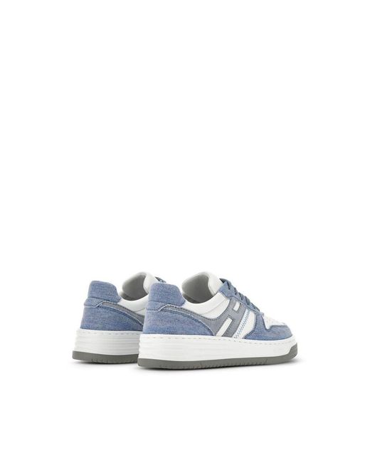 Hogan Blue H630 Lace-Up Sneakers