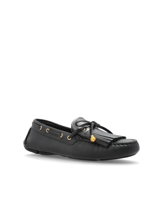 Jimmy Choo Black Bow Detailed Flat Loafers