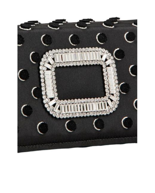 Roger Vivier Black Pilgrim Micro Bag