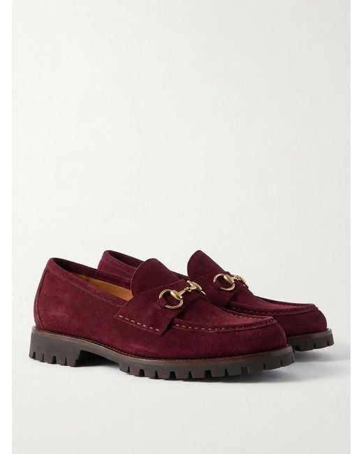 Gucci Red Loafer With Horsebit, Uk