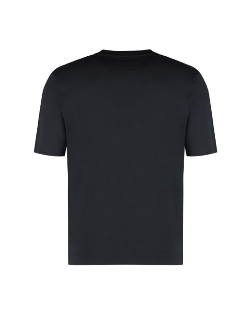 Zegna Black Crew-Neck T-Shirt for men
