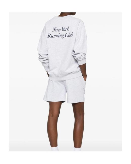 Sporty & Rich White Long-Sleeved Sweatshirt