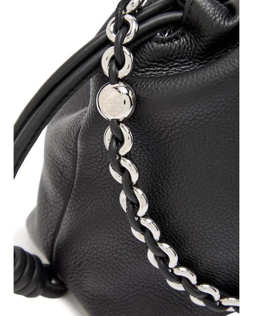 Loewe Black Medium Grained Leather Clutch