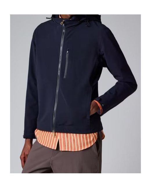 Paul Smith Blue Zip-Up Hooded Jacket for men
