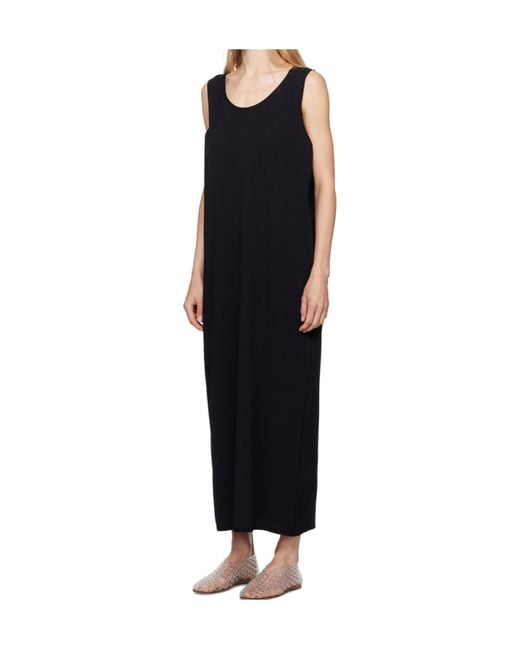 The Row Black Agla Sleeveless Maxi Dress