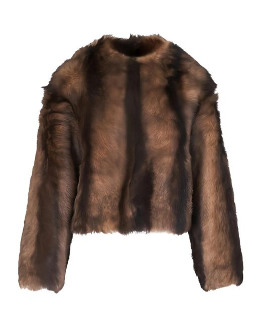 Nili Lotan Brown Long-Sleeve Jacket