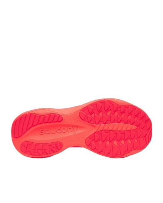 Saucony Red Round-Toe Sneakers