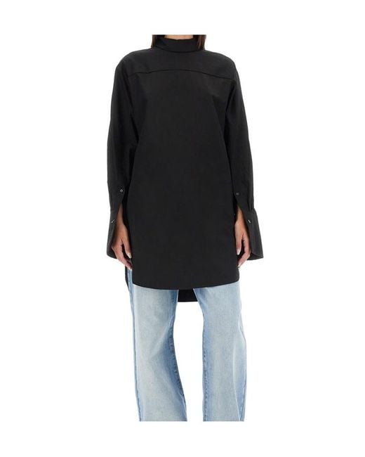 Dries Van Noten Black Long-Sleeved Shirt