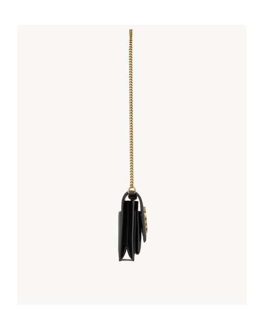 Saint Laurent White Sunset Foldover Top Clutch Bag